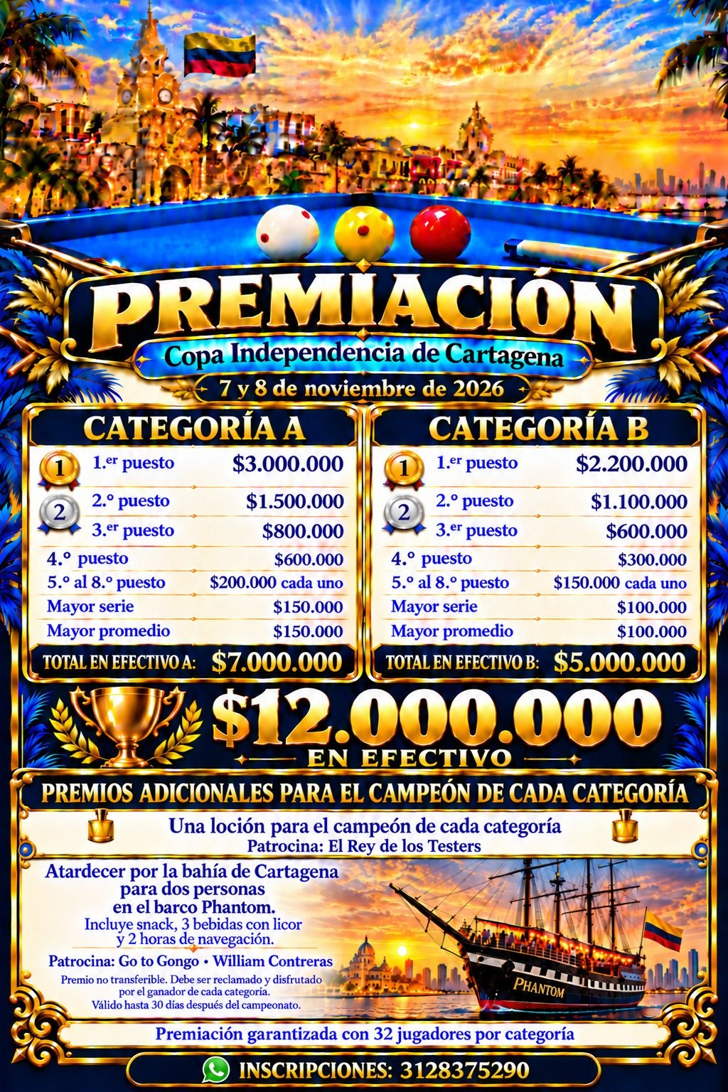 Premiación · Copa Independencia de Cartagena
